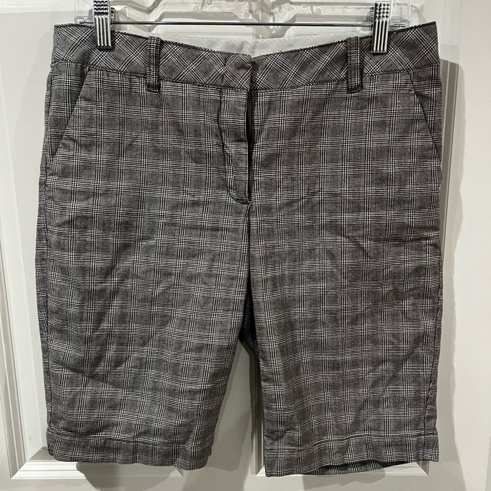 Willi Smith Bermuda Length Plaid Shorts Size 6